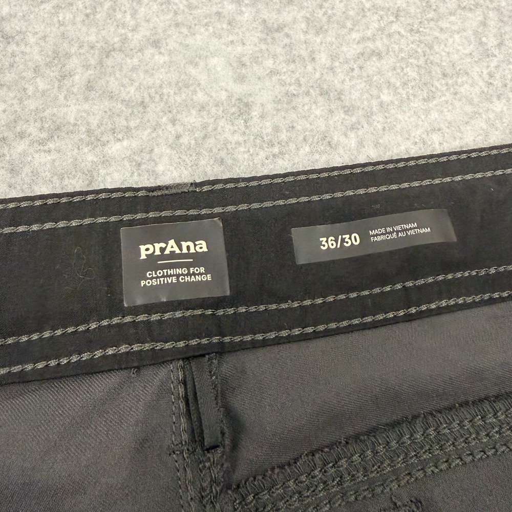 prAna Pants Mens 36x30 Dark Iron Grey Stretch Zion II - Picture 11 of 12